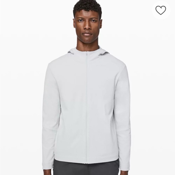 lululemon athletica Men's Light hoodie Gray Zip-Up Sweater